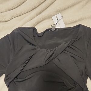 Dynamite Black Long Sleeve Top